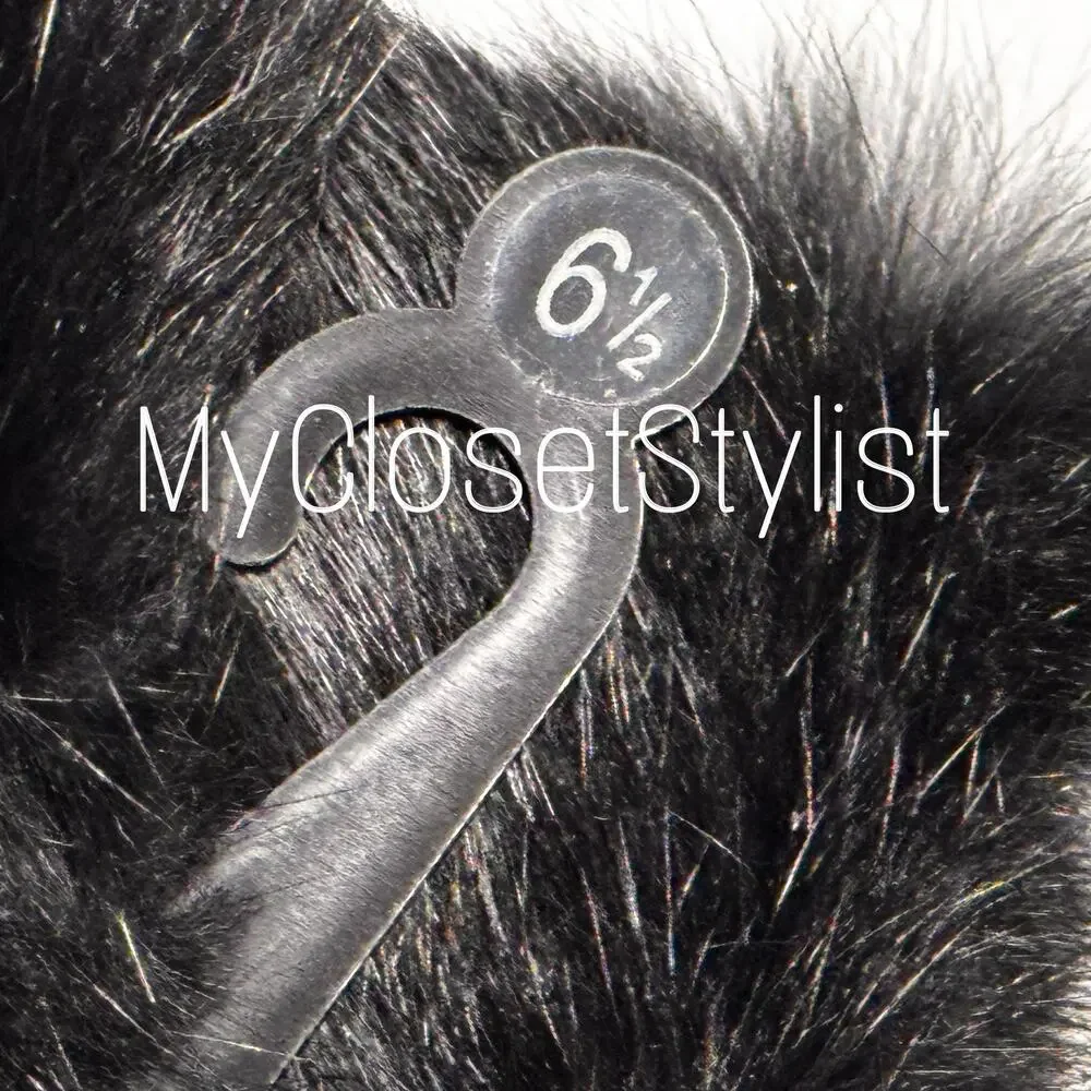 NWT Cashmere Lined Fur Trim Leather Gloves ALFANI LUXE Black! 6.5 LUXURY LINE